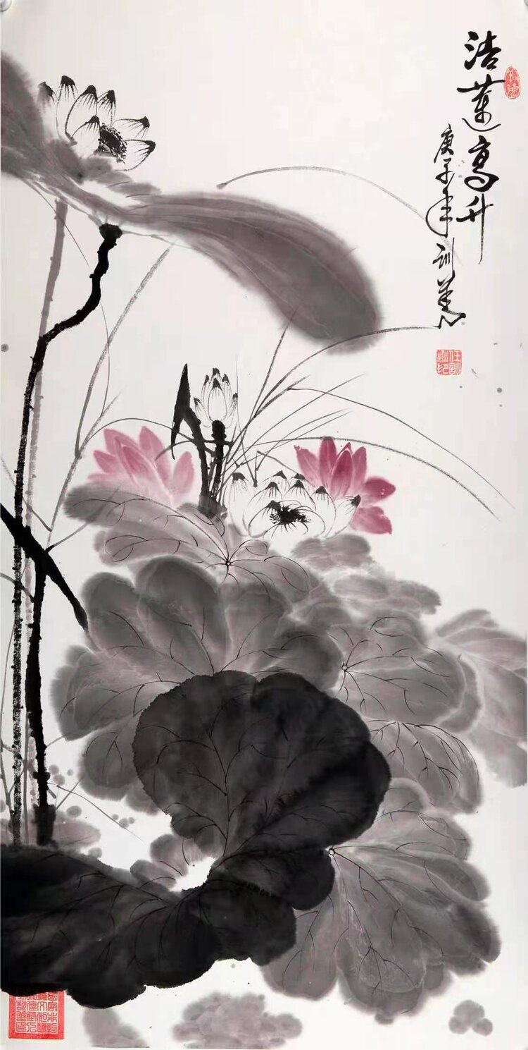 任训善,字沧海,1942年生于中国书画艺术之乡安徽省萧县,职业画家.