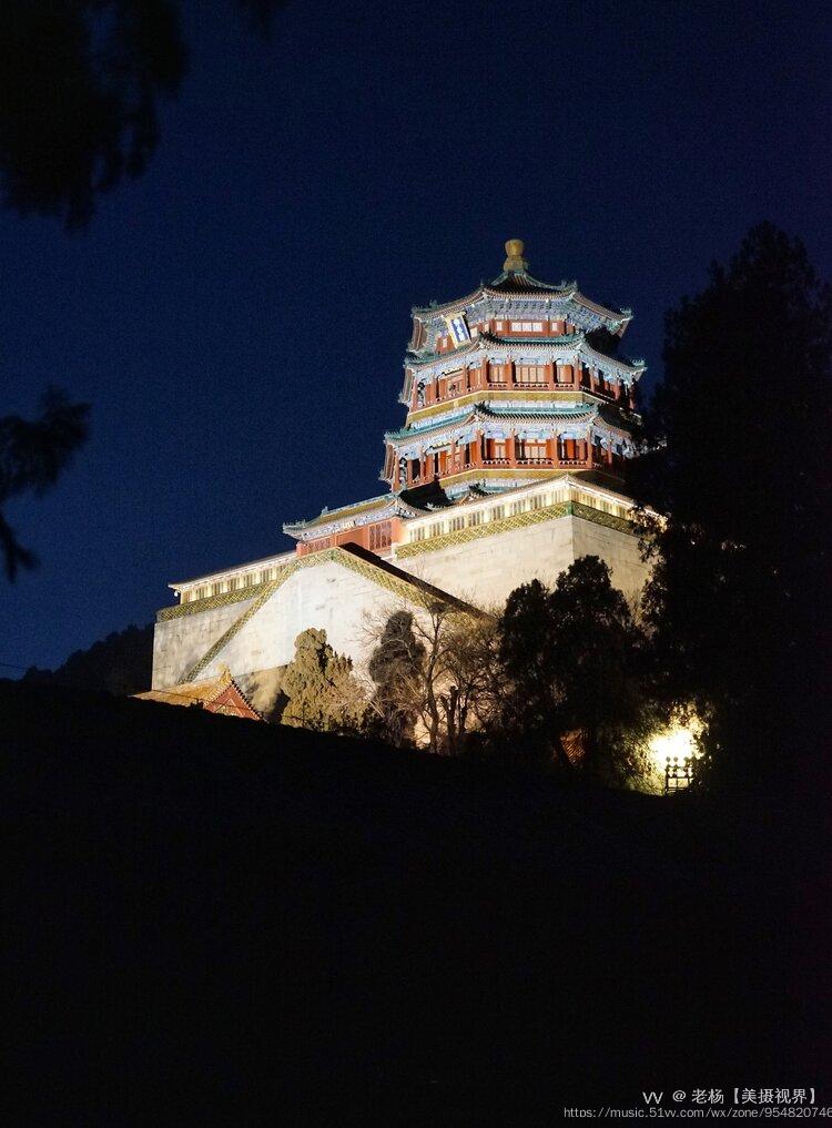 颐和园夜景图片真实图片