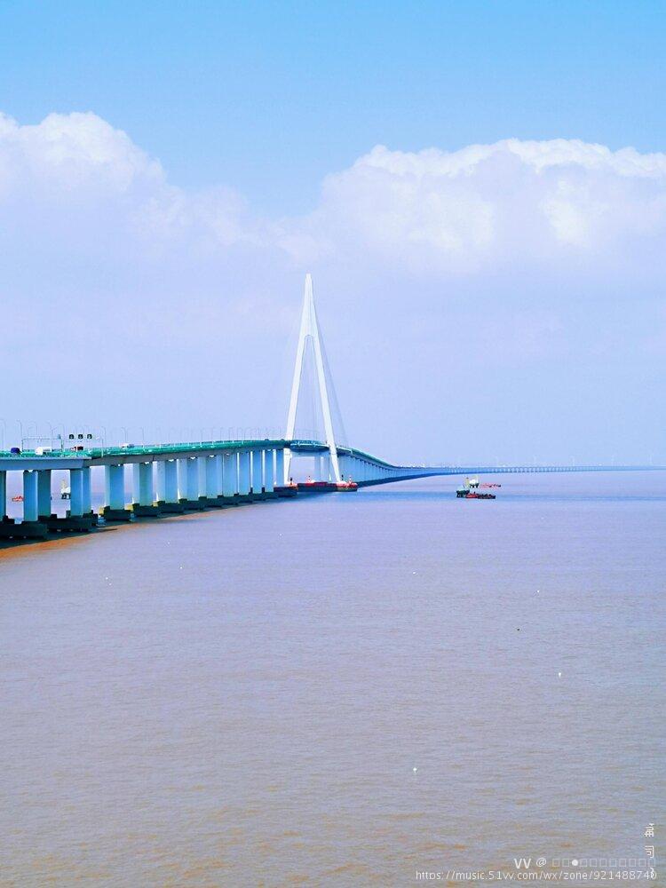 杭州湾跨海大桥:一件超现实主义的唯美艺术品#风光摄影#