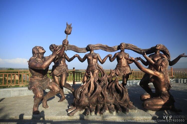 西侯度遗址圣火采集的地方