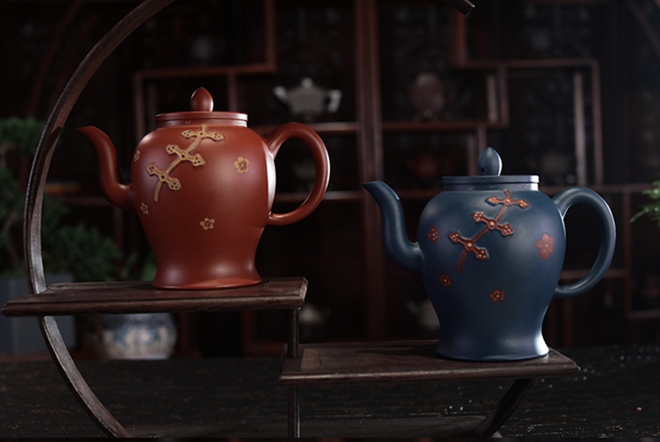 郑建明大师四大美人旗袍壶紫砂壶套组造型别致优雅将中国独特的旗袍