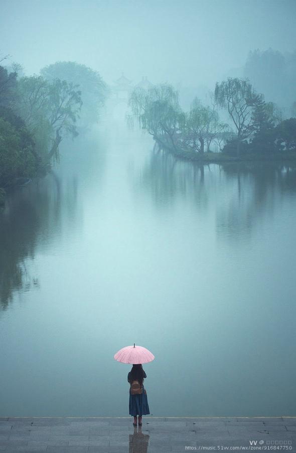 手机壁纸江南烟雨图片