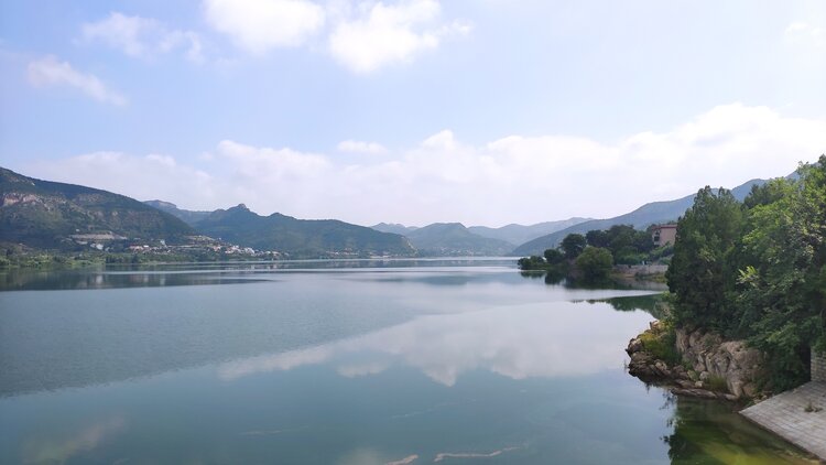 初秋的錦繡川水庫