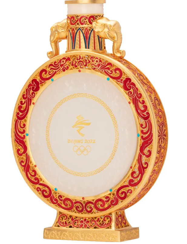 赵春明孟庆东冬奥金镶玉瓶