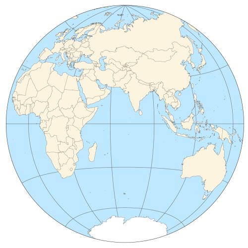 东半球平面图图片