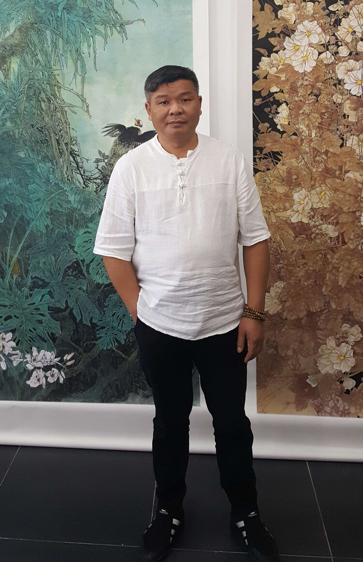 张斌:中国新宫廷画派创始人,中国当代工笔学会理事,张斌画家是故宫