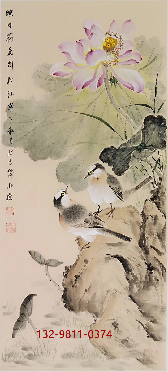 花鸟画家范小婉范璞作品赏析