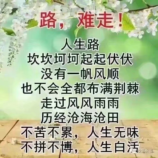 人生难免大起大落放得下想得开就好