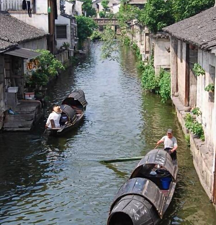 乌篷船五花马图片