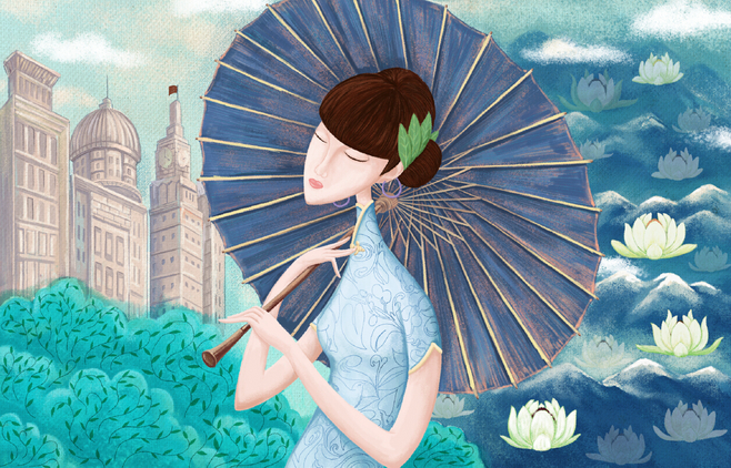 江南女子作者碑林路人诵读律格