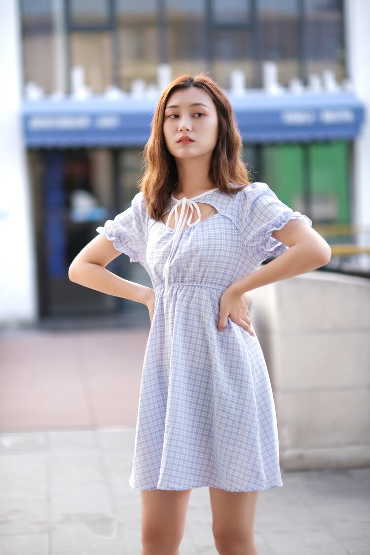 连衣裙出镜琪琪组织山东摄影部落制作弄潮人像时间2021年9月12日